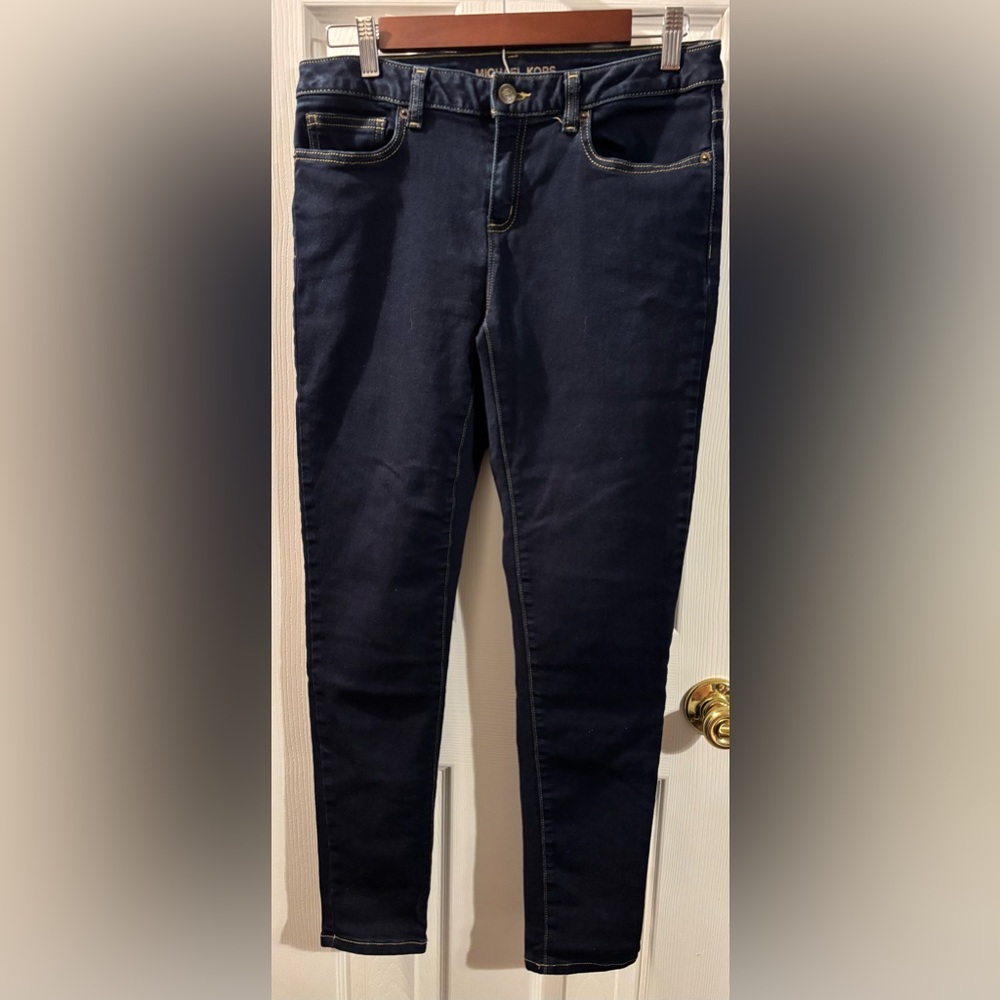 Michael Kors Dark Blue Skinny Jeans - Picture 2 of 9